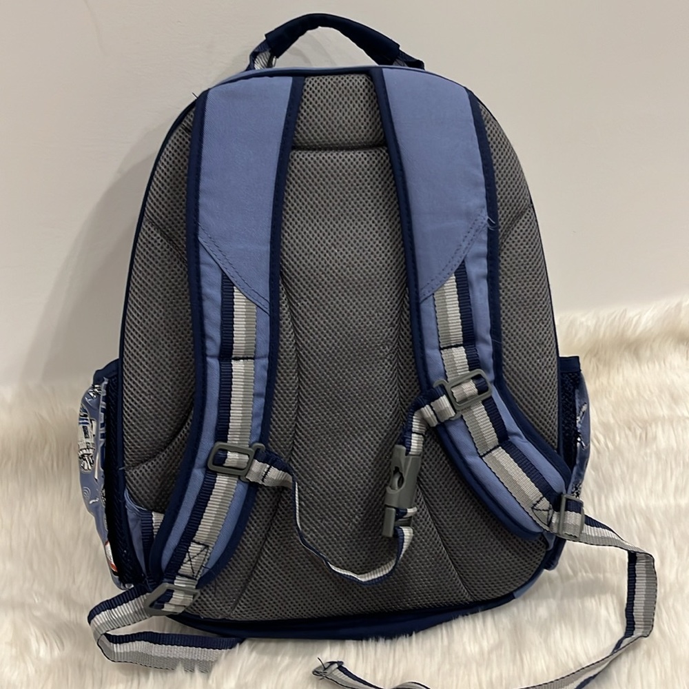 Pottery Barn Star Wars Droids Kids Backpack Blue Collaboration - Picture 3 of 12